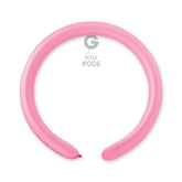 Globo Moldeable 2” D4 Rosa "Rose 006" 100uds